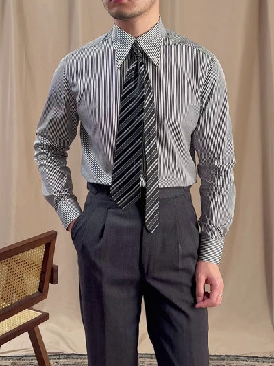 Camisa de Negocios Casual Manga Larga en Algodón Versátil - Image 2