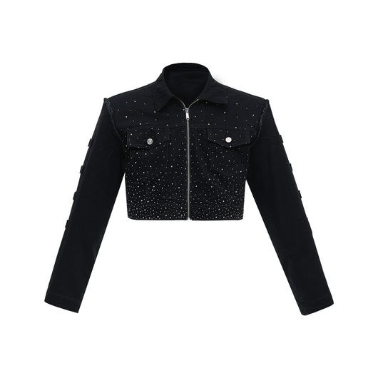 Chaqueta Corta Acolchada con Diseño Degradado - Image 11