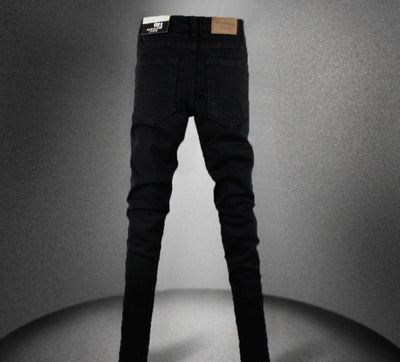 Pantalones Skinny Negros Elásticos para Hombre - Image 8