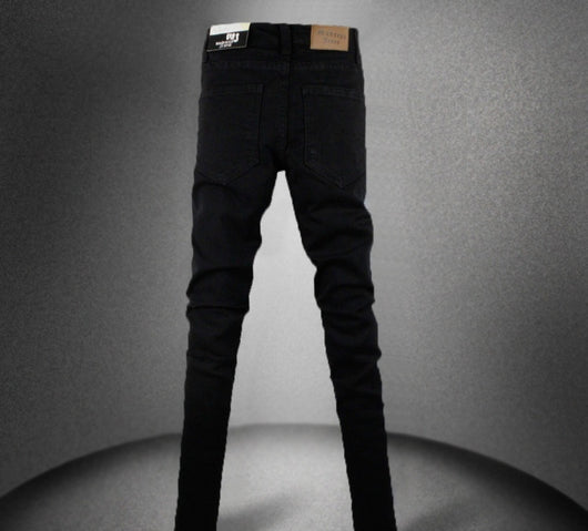 Pantalones Skinny Negros Elásticos para Hombre - Image 8