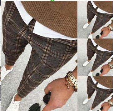 Pantalones Casuales de Cuadros para Hombre - Corte Moderno y Versátil - Image 2