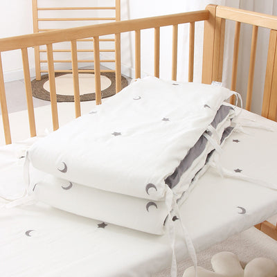 Protector de Cuna Acolchado Desmontable y Lavable - Seguridad Suave para tu Bebé - Image 3