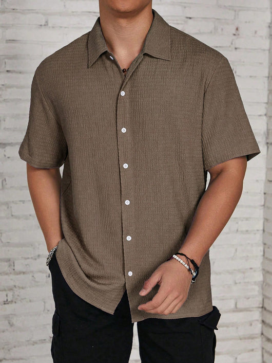 Camisa Casual Retro Resort con Cuello Solapa para Hombre - Image 30