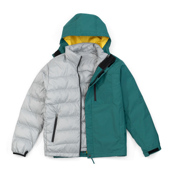 Chaqueta Impermeable Desmontable para Actividades al Aire Libre