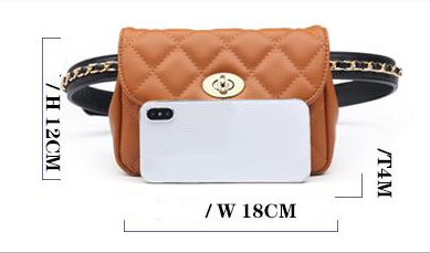 Bolso Crossbody Rombo con Cadena - Perfumero de Moda Compacto - Image 6