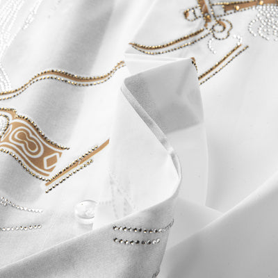 Camisa Slim Fit Hombre Manga Larga con Strass y Efecto Sin Planchado - Image 5