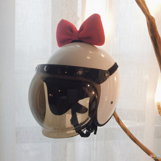 Adorno para Casco de Moto - Moño Decorativo Algodón Espacial Niña Cute - Image 10