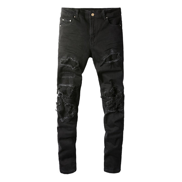 Jeans Negros Clásicos Black Hole