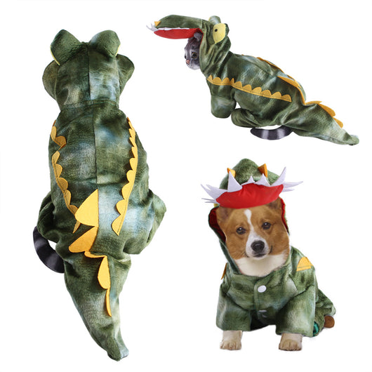 Ropa para Perros Terciopelo Coral con Diseño de Alce y Vaca - Image 3