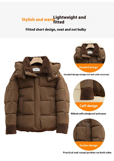 Chaqueta Acolchada Suelta con Capucha en Algodón - Image 11
