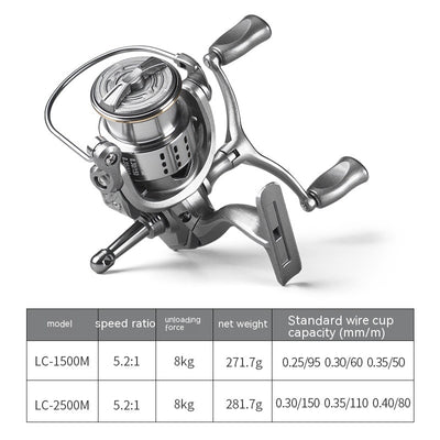 Carrete Metálico Micro para Pesca - Rueda de Señuelos Ligera y Precisa - Image 4