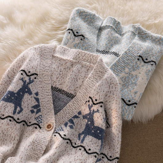 Cardigan Suelto de Punto Cómodo para Mujer