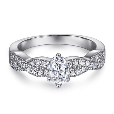 Juego de Anillos de Moda para Mujer con Diamantes - Image 8
