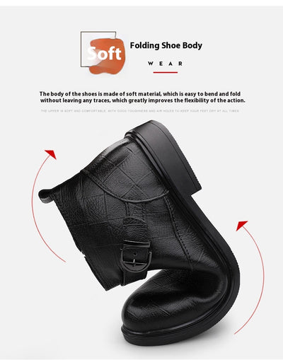 Botas de Cuero Premium Talla Grande: Calidez y Confort para el Invierno - Image 12