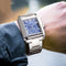 Reloj de Hombre Acero Inoxidable Cuadrado Resistente al Agua con Pulsera Personalizable