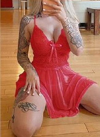 Pijama Camisón de Encaje con Tirantes Ajustado - Image 6