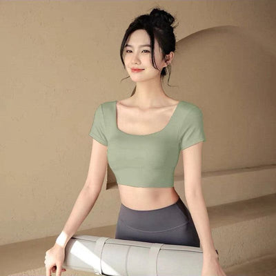 Camiseta Manga Corta para Mujer con Refuerzo de Pecho - Image 8