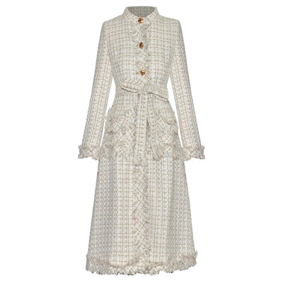 Chaqueta Ajustada con Cordones y Flecos Elegante