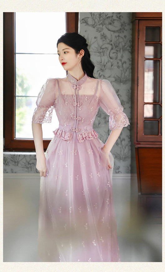 Vestido de Cumpleaños Falda Hada Púrpura Mágica - Image 2