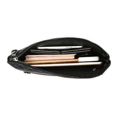 Bolso de Cuero Retro Negro para Hombre - Estilo Vintage - Image 4