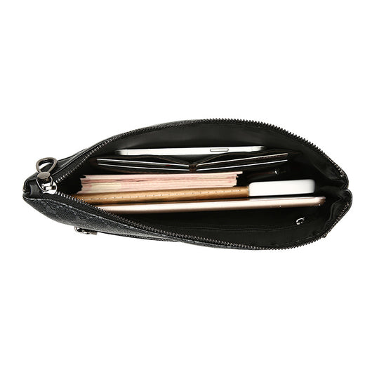 Bolso de Cuero Retro Negro para Hombre - Estilo Vintage - Image 4