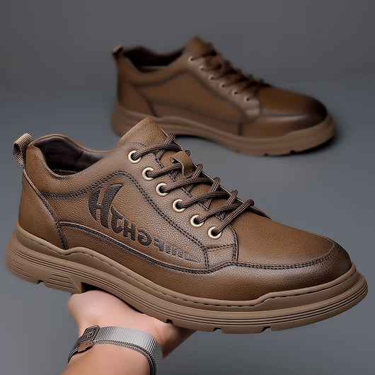 Zapatos de Cuero para Hombre Transpirables Negocios Suela Blanda - Image 4