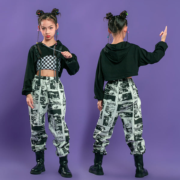 Traje Hip-hop Infantil para Presentaciones y Baile
