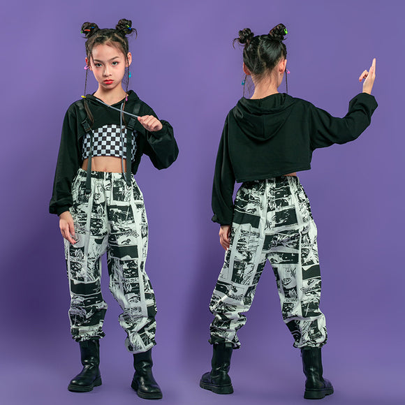 Traje Hip-hop Infantil para Presentaciones y Baile