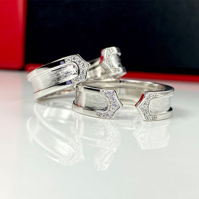 Anillo de Pareja con Letra C - Diseño Minimalista para Hombre y Mujer - Image 6