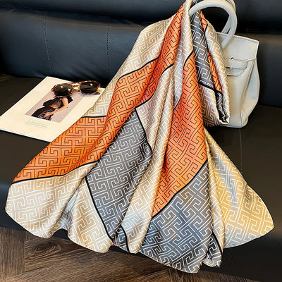 Pañuelo de Seda Elegante Protección Solar Primavera Verano para Mujer - Image 6