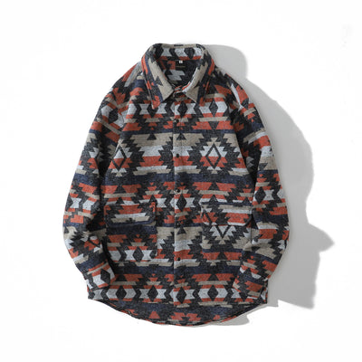 Camisa Larga de Lana Gruesa con Diseño Étnico Ancestral - Image 17