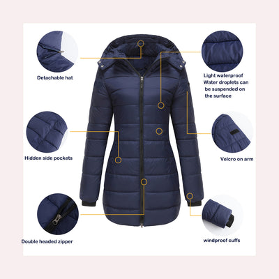 Chaqueta Acolchada Impermeable de Manga Larga - Image 28