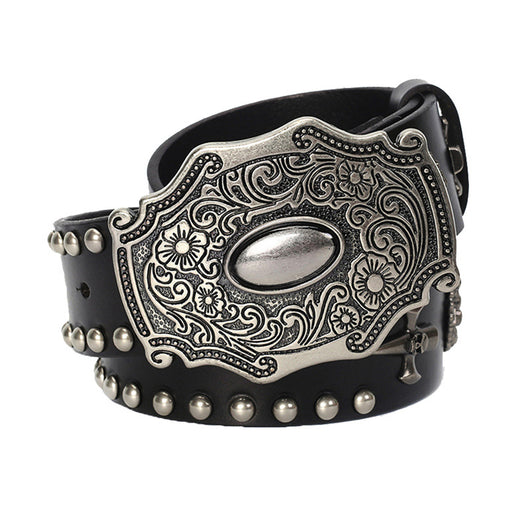 Cinturón Hip Hop con Hebilla Cráneo para Hombre - Estilo Personalidad - Image 7