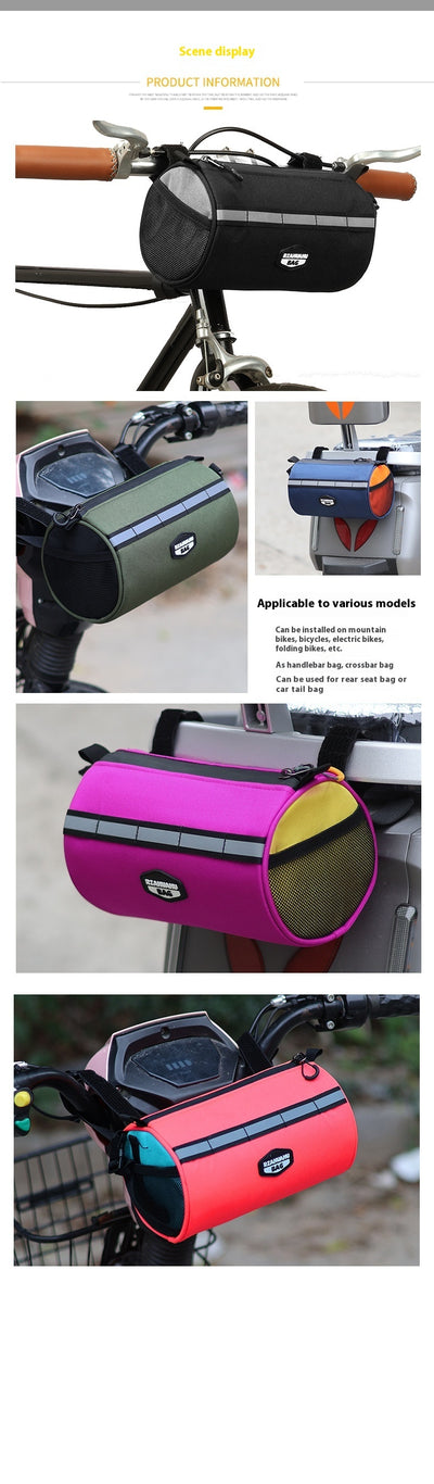 Bolsa Frontal de Gran Capacidad para Bicicleta de Montaña con Soporte Plegable - Image 14