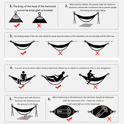 Hamaca Doble de Lona para Camping y Ocio al Aire Libre - Image 12