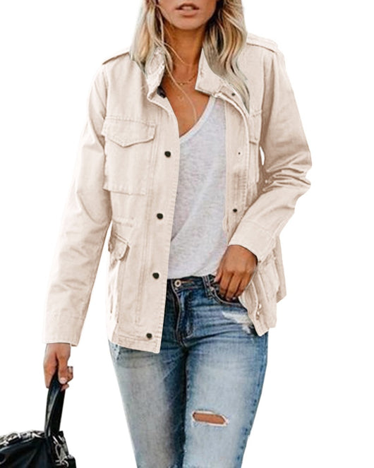 Chaqueta Casual para Mujer con Solapa y Cierre de Cremallera - Image 15