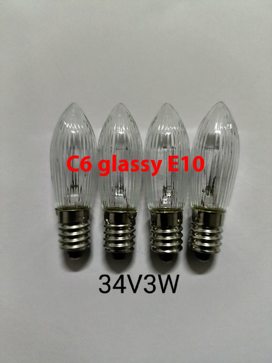 Bombilla LED E10 Patrón Cristal C6 34V 3W - Image 12