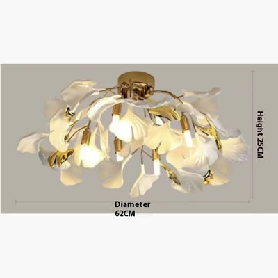 Lámpara Colgante Ginkgo de Cerámica para Comedor y Dormitorio - Image 5