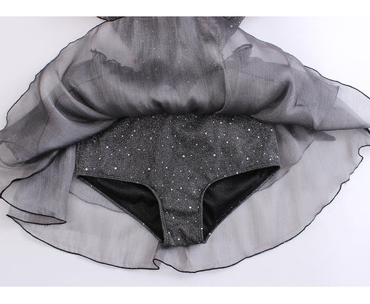 Traje de Baño Enterizo Plus Size con Volantes y Perlas - Image 10