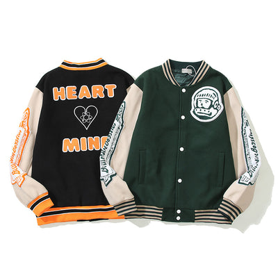 Chaqueta de Lana con Cuello Alto y Bordado Astronauta - Image 7