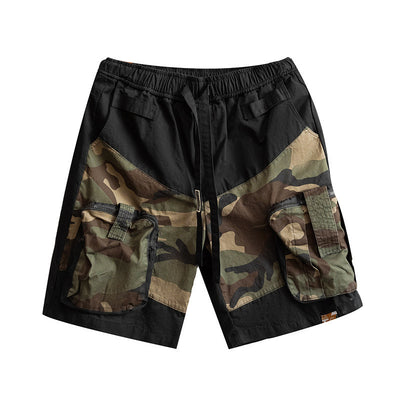 Pantalones Cortos Cargo Tácticos Multibolsillo Camuflaje para Hombre - Image 5