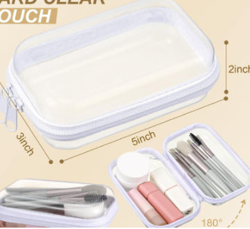 Estuche Transparente Ultracompacto con Cierre para Lápices y Accesorios - Image 4