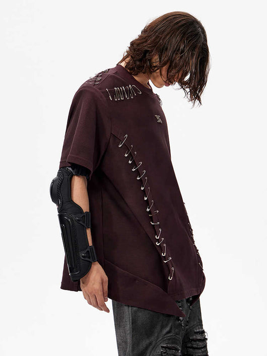 Camiseta Infantil Manga Corta con Hombros Acolchados y Detalles de Costura - Image 5