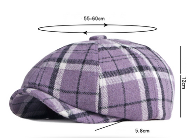 Sombrero Octagonal a Cuadros para Mujer - Image 7