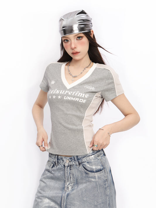 Camiseta Raglan Azul American Y2g Manga Corta - Image 2