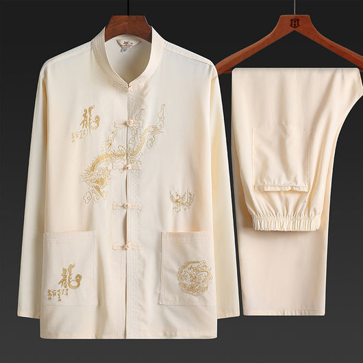 Traje Dos Piezas Primavera Otoño para Hombre Maduro - Image 5