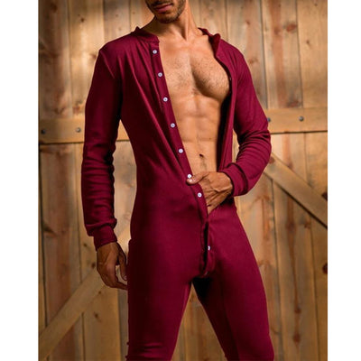 Jumpsuit Entallado de Color Liso para Casa y Relajación - Image 9