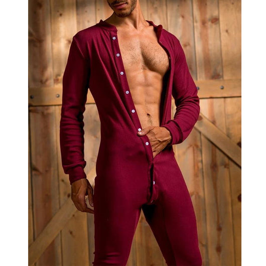 Jumpsuit Entallado de Color Liso para Casa y Relajación - Image 9