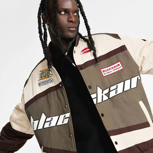 Chaqueta Motociclista Estilo Universitario Hombre - Diseño Minimalista Moderno - Image 10