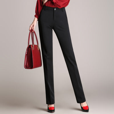 Pantalón de Vestir Ancho Talla Grande para Mujer - Estilo Casual Elegante